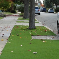 Fake Grass Carpet Aristocrat Ranchettes, Colorado Landscape Rock, Front Yard