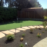 Plastic Grass Rangely, Colorado Backyard Putting Green, Backyard Landscaping