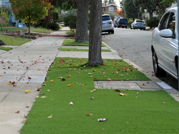 Fake Grass Carpet Aristocrat Ranchettes, Colorado Landscape Rock, Front Yard