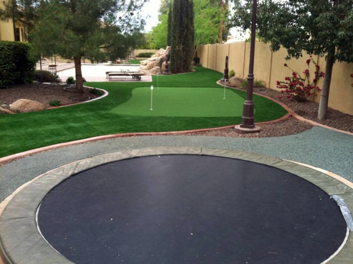 Grass Installation Silt, Colorado Office Putting Green, Beautiful Backyards