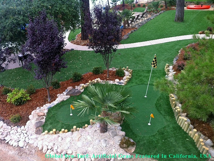 Plastic Grass Denver, Colorado Golf Green, Backyard Landscaping Ideas