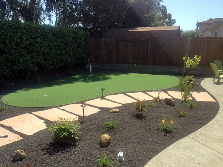 Plastic Grass Rangely, Colorado Backyard Putting Green, Backyard Landscaping